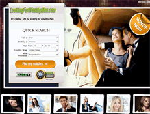 Tablet Screenshot of lookingforwealthymen.com
